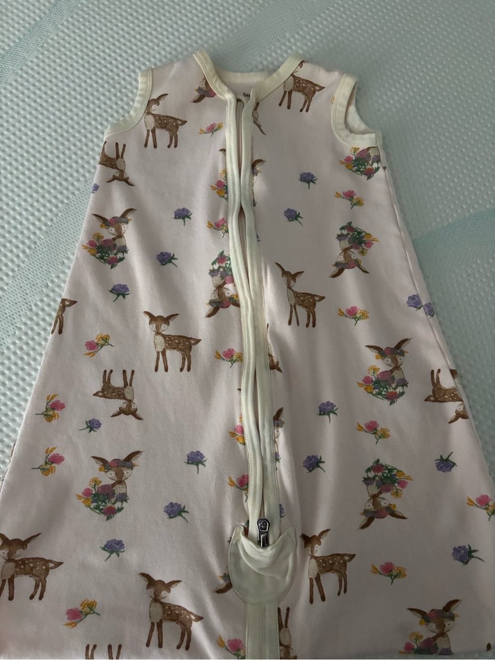 Burt's Bees Light Pink Doe Sleep Sack Size Small 0-6 M